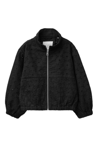 Veste en broderie anglaise - Noir