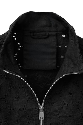 Veste en broderie anglaise - Noir