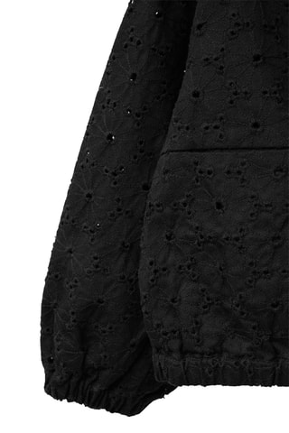 Veste en broderie anglaise - Noir