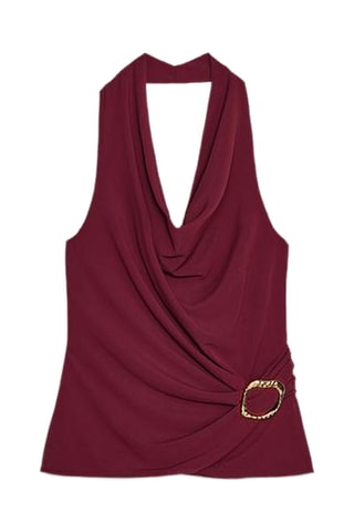 Top drapé - Bordeaux