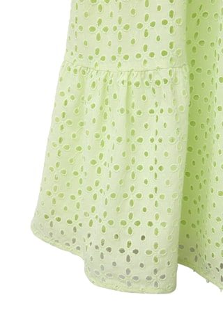 Robe en broderie anglaise - Vert clair