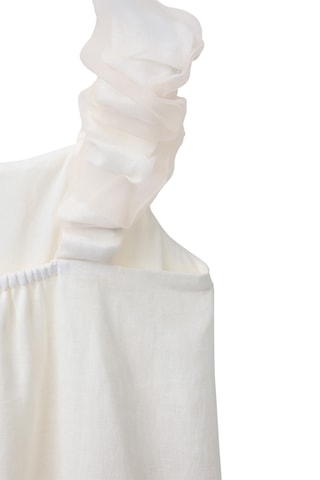 Robe en lin - Blanc