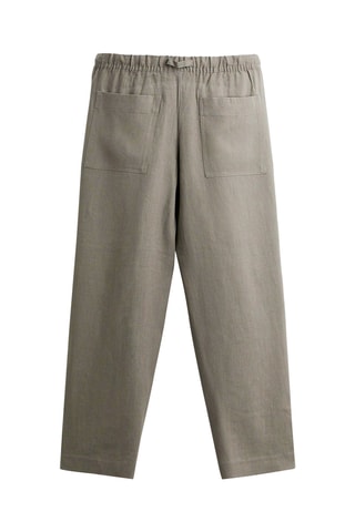 Pantalon en lin - Kaki