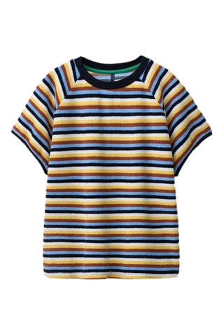 T-shirt - Bleu marine et jaune