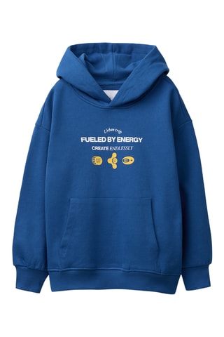 Sweat à capuche - Bleu électrique