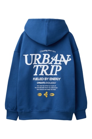 Sweat à capuche - Bleu électrique