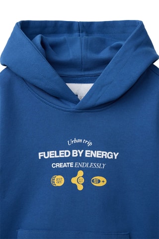 Sweat à capuche - Bleu électrique