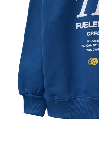 Sweat à capuche - Bleu électrique