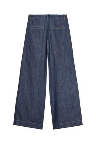 Pantalon wide legs - Indigo