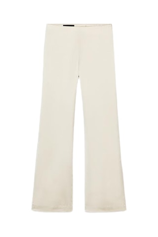 Pantalon taille haute - Ecru