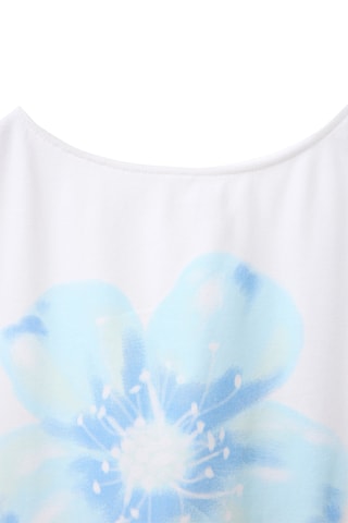 T-shirt - Blanc et ciel