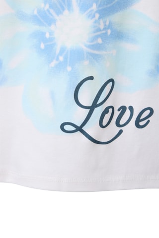 T-shirt - Blanc et ciel