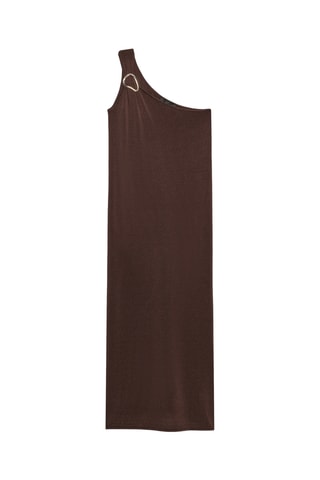 Robe asymétrique - Marron foncé