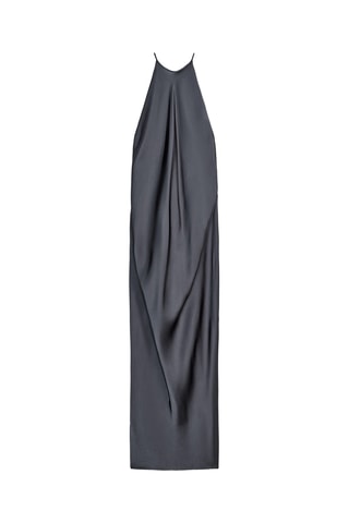 Robe drapée - Gris foncé