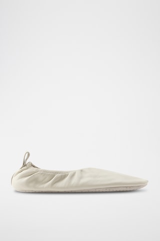 Slippers en cuir de mouton - Ecru