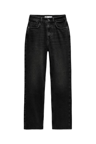 Jean straight taille haute - Noir