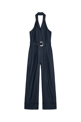 Combinaison en lin - Bleu marine