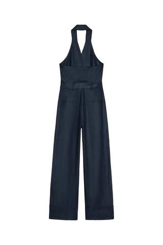 Combinaison en lin - Bleu marine