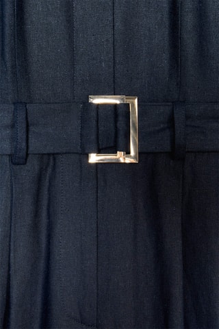 Combinaison en lin - Bleu marine