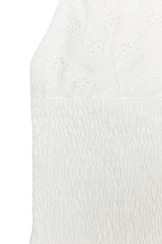 Top en broderie anglaise - Blanc