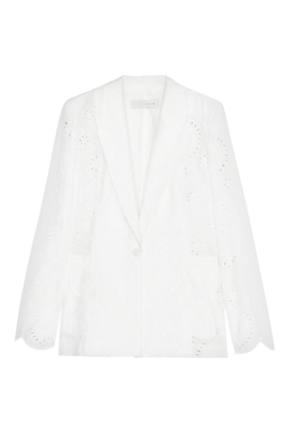 Veste en broderie anglaise - Blanc