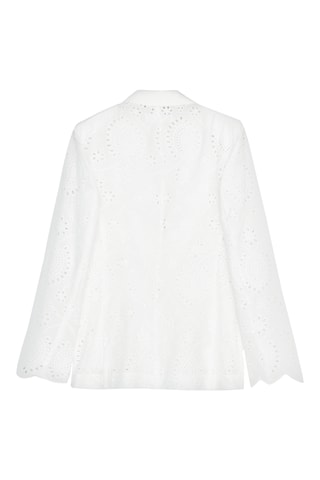 Veste en broderie anglaise - Blanc