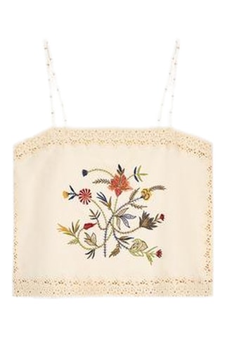 Top en lin - Beige