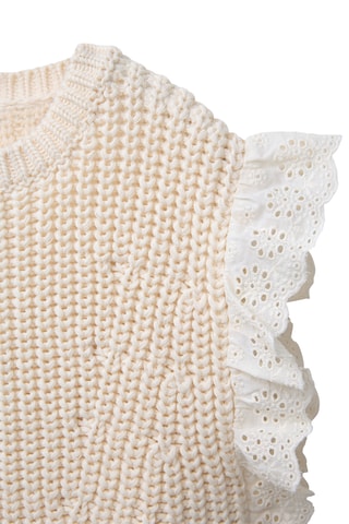 Pull sans manches - Ecru