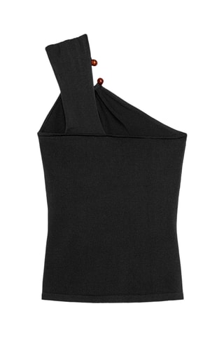 Top asymétrique - Noir