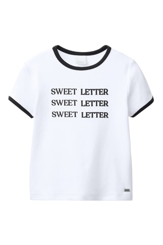 T-shirt - Blanc et noir