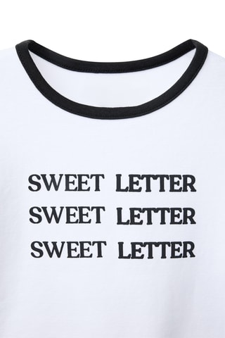 T-shirt - Blanc et noir