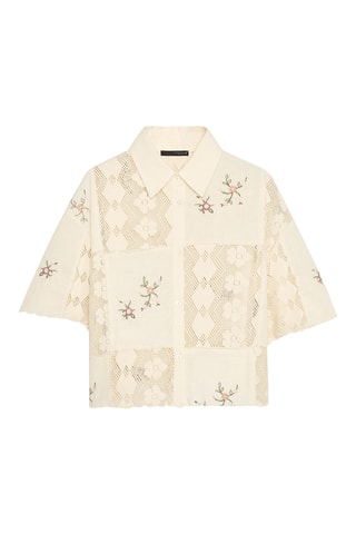 Chemisier en broderie anglaise - Ecru