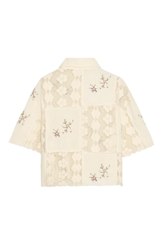 Chemisier en broderie anglaise - Ecru
