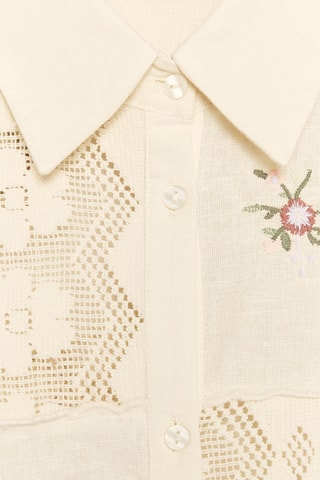 Chemisier en broderie anglaise - Ecru