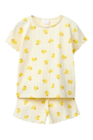 Pyjama - Ecru et jaune
