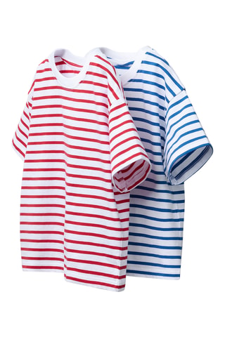 2 t-shirts - Rouge et Ciel