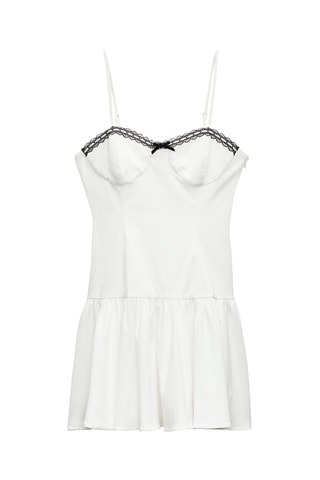 Robe taille basse - Blanc