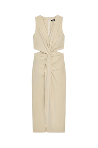 Robe midi - Beige