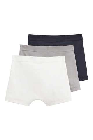 3 boxers - Ecru et gris foncé