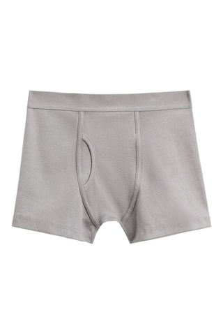 3 boxers - Ecru et gris foncé