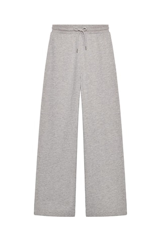 Pantalon large - Gris clair chiné