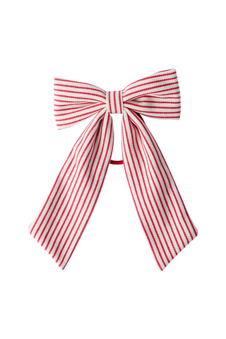 Elastique à cheveux - Blanc et rouge