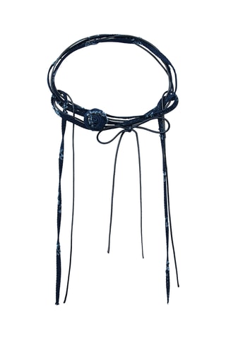 Collier ras du cou - Bleu marine