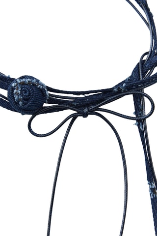 Collier ras du cou - Bleu marine