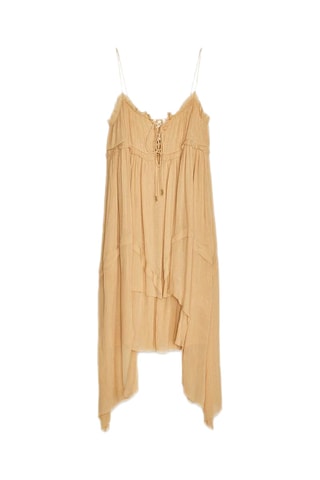 Robe volantée - Beige