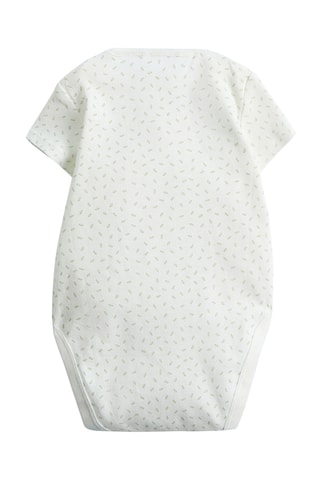 5 bodys - Blanc et vert clair