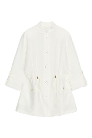 Saharienne en lin - Blanc