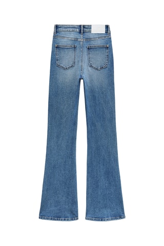 Jean flare taille haute - Ciel