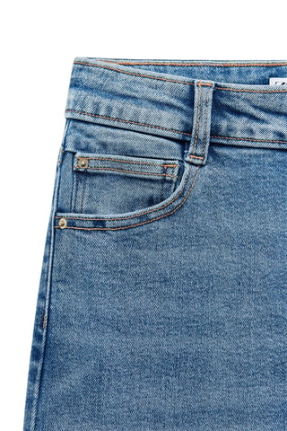 Jean flare taille haute - Ciel