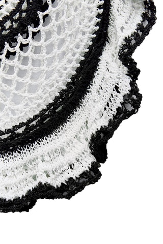 Plastron - Blanc et noir